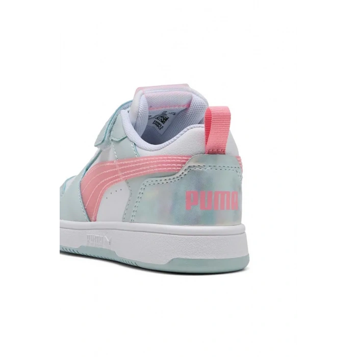 Puma Rebound V6 Lo Space Belle Beyaz-Mavi 402786-01 (28-35)