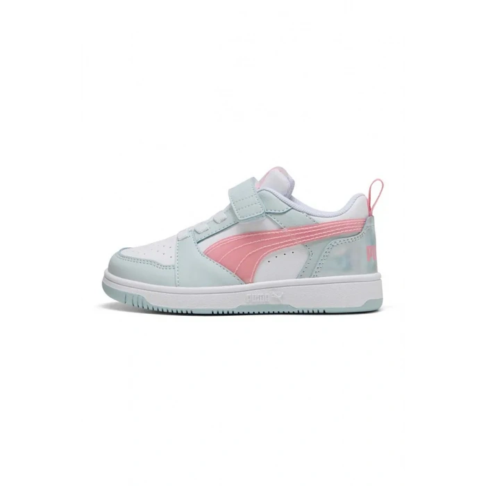 Puma Rebound V6 Lo Space Belle Beyaz-Mavi 402786-01 (28-35)