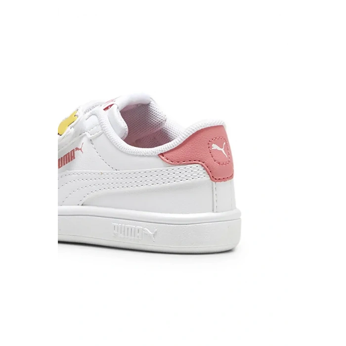 Puma Smash 3.0 Badges V Inf Beyaz-Pembe 397287-01