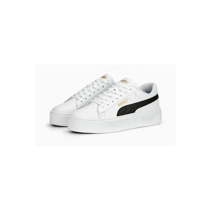 Puma Smash Platform 390758-04 Beyaz/Siyah