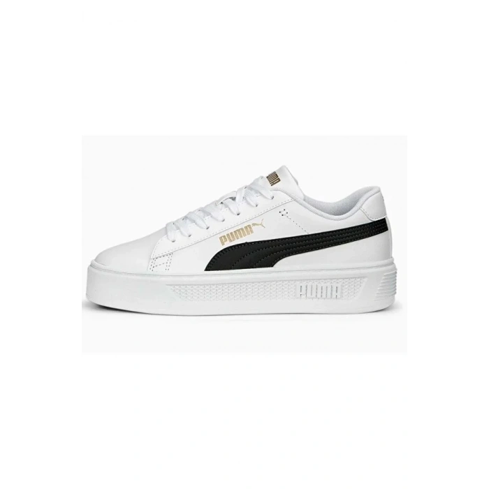 Puma Smash Platform 390758-04 Beyaz/Siyah