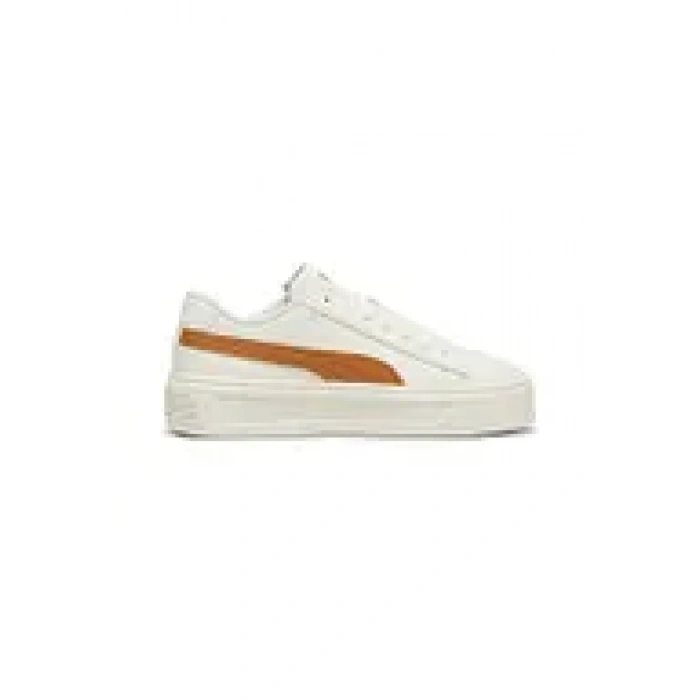 Puma Smash Platform 390758-12 Beyaz/Caramel