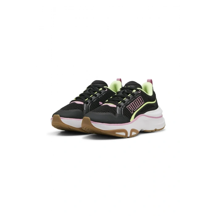 Puma Softride Divine 310163-07 Siyah-Yeşil-Pembe