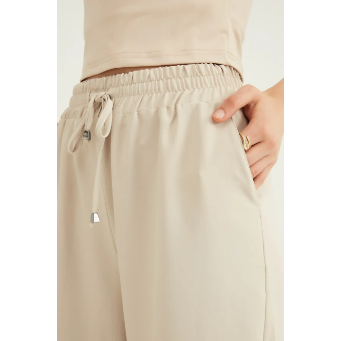 Quzu 21Y70858 Eşofman Alt Ekru