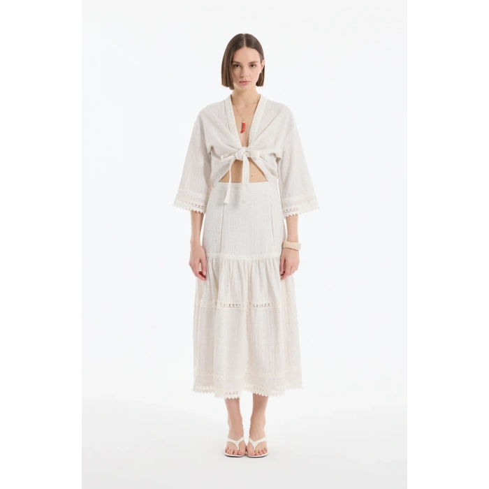 Quzu 25YCLT00357 Ceket Bej