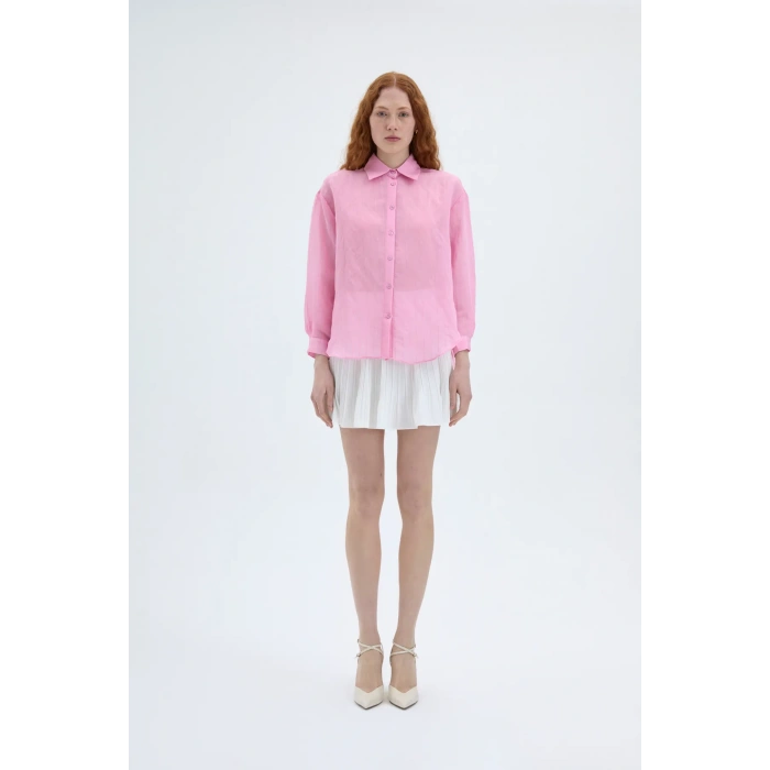 Quzu 25YGML00188 Gömlek Pembe