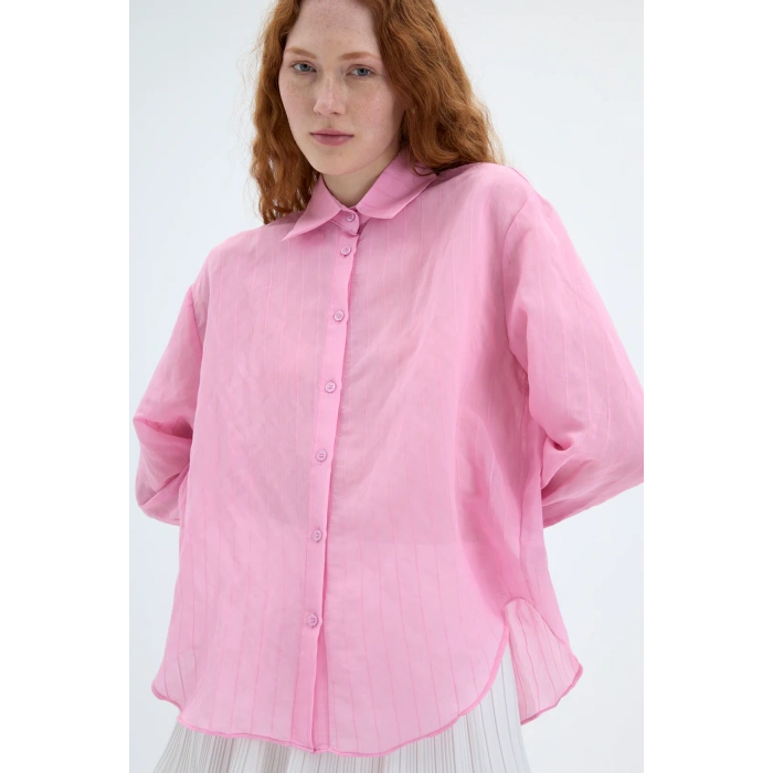 Quzu 25YGML00688 Gömlek Pembe