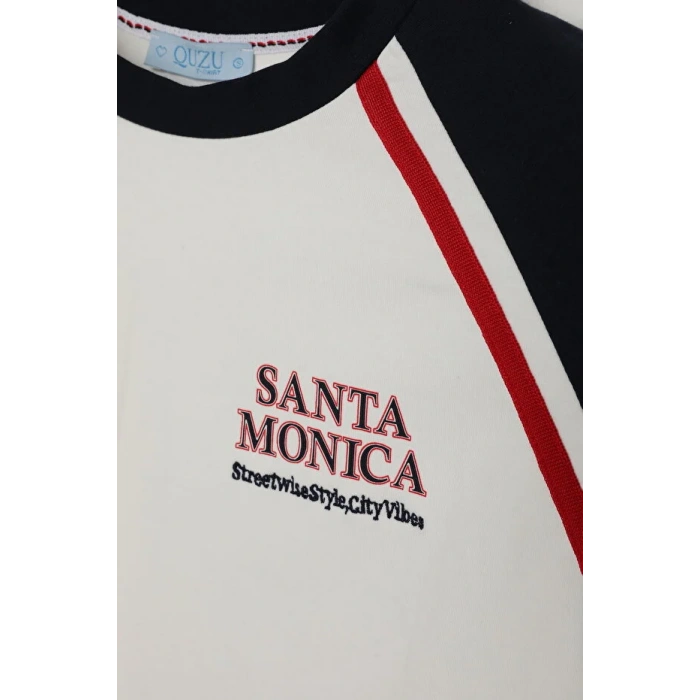 Quzu 25YTSH00199 T-Shirt Ekru