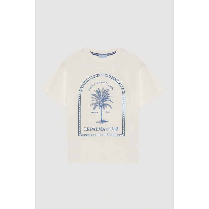 Quzu 25YTSH00504 T-Shirt Ekru