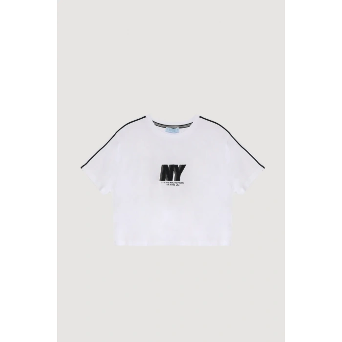 Quzu 25YTSH00508 T-Shirt Beyaz