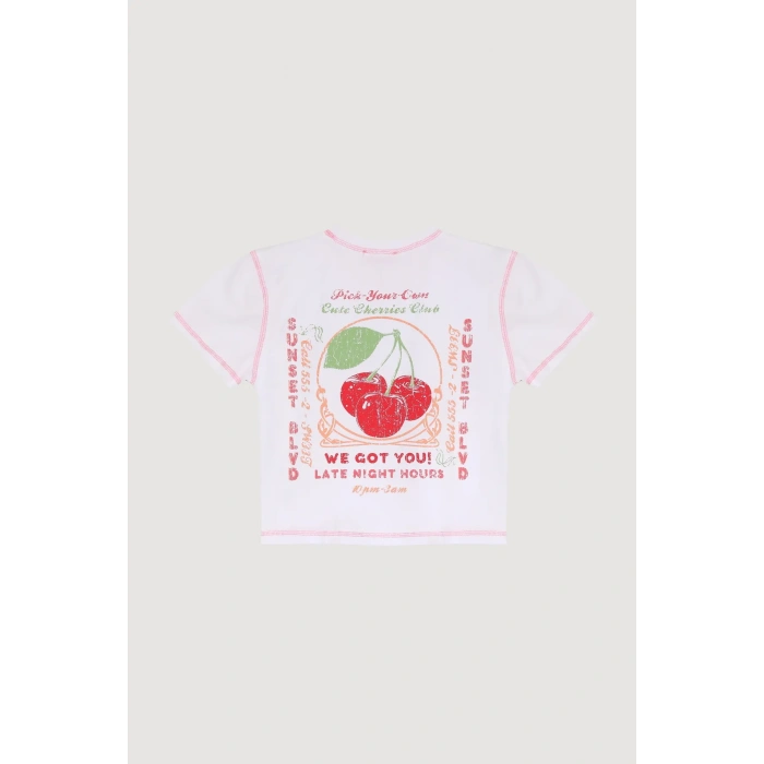 Quzu 25YTSH00510 T-Shirt Beyaz