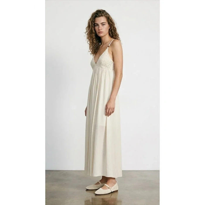 QUZU 26YELB02186 ELBİSE BEJ