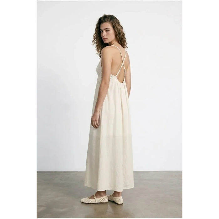 QUZU 26YELB02186 ELBİSE BEJ