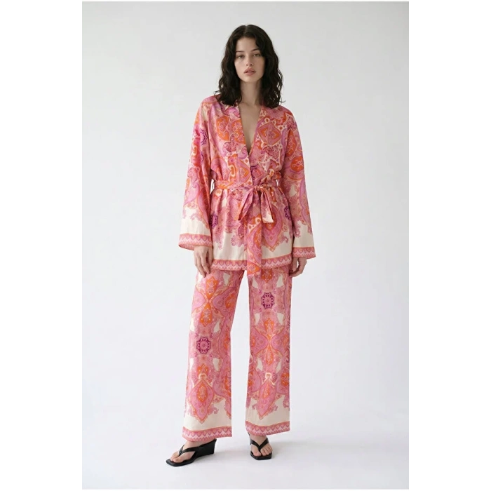 QUZU 26YPNT02252 PANTOLON PEMBE