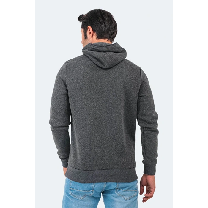 Slazenger Baha ST22WE097-250 Antrasit Kapşonlu Üst