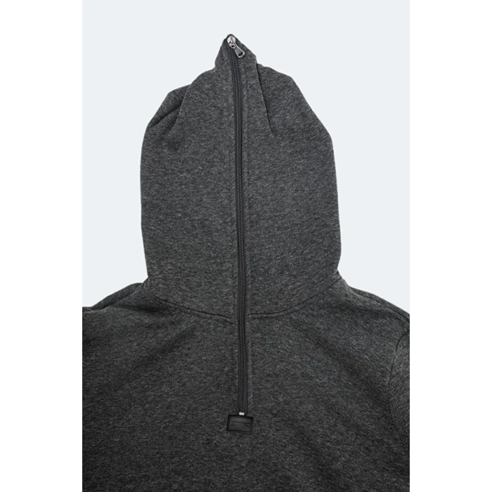 Slazenger Baha ST22WE097-250 Antrasit Kapşonlu Üst
