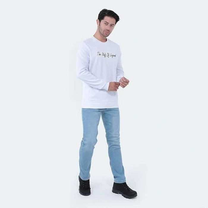 Slazenger Bar ST22WE103-000 Beyaz Sweatshirt