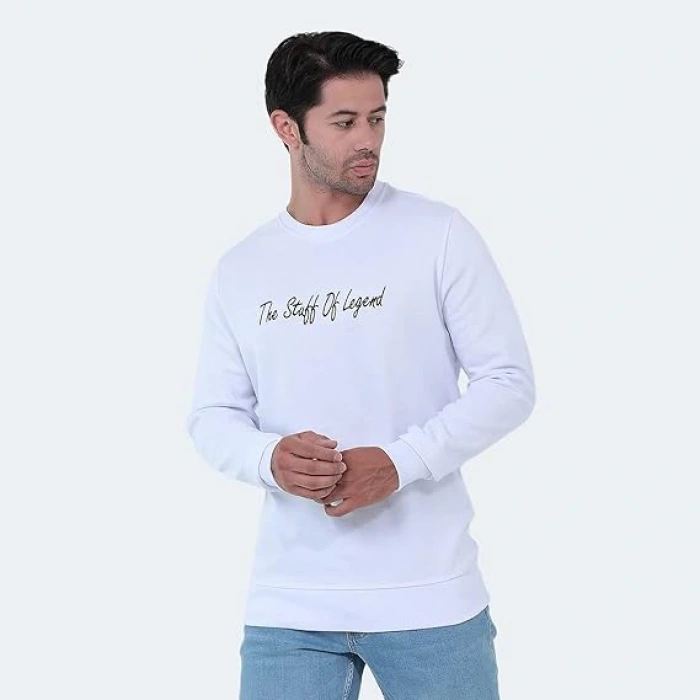 Slazenger Bar ST22WE103-000 Beyaz Sweatshirt