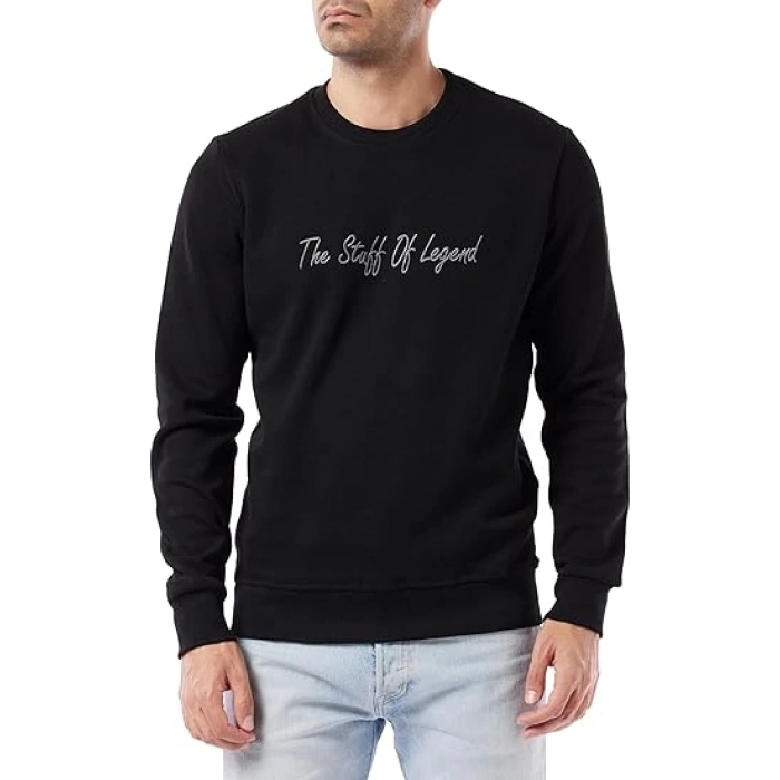 Slazenger Bar ST22WE103-500 Siyah Sweatshirt