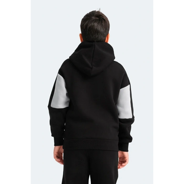 Slazenger Layne ST24WC006-520 Sweatshirt Siyah Gri