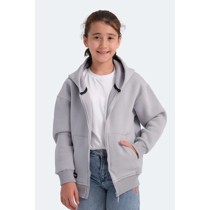 Slazenger Lekan ST24WC007-280 Eşofman Üst Taş Gri