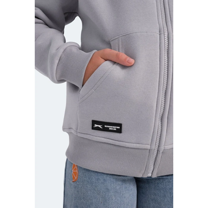 Slazenger Lekan ST24WC007-280 Eşofman Üst Taş Gri