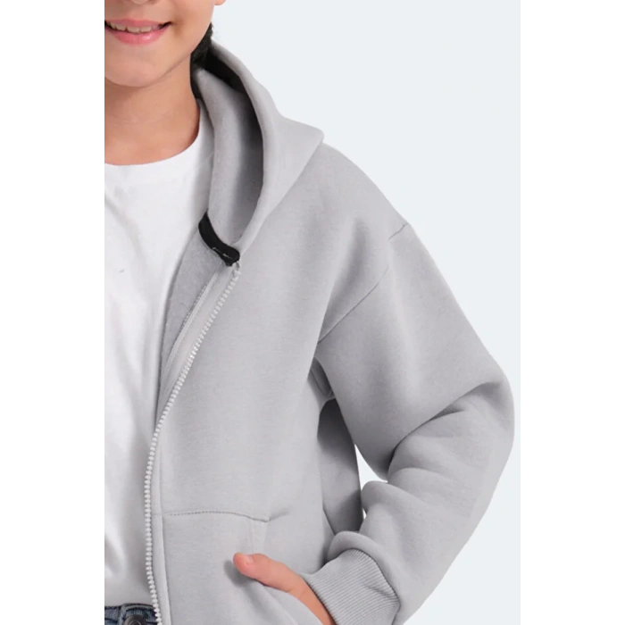 Slazenger Lekan ST24WC007-280 Eşofman Üst Taş Gri