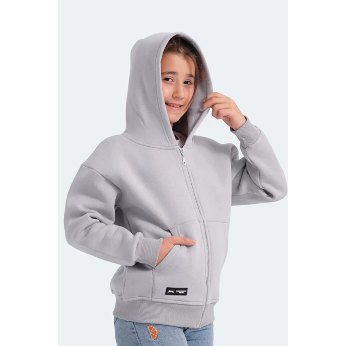 Slazenger Lekan ST24WC007-280 Eşofman Üst Taş Gri