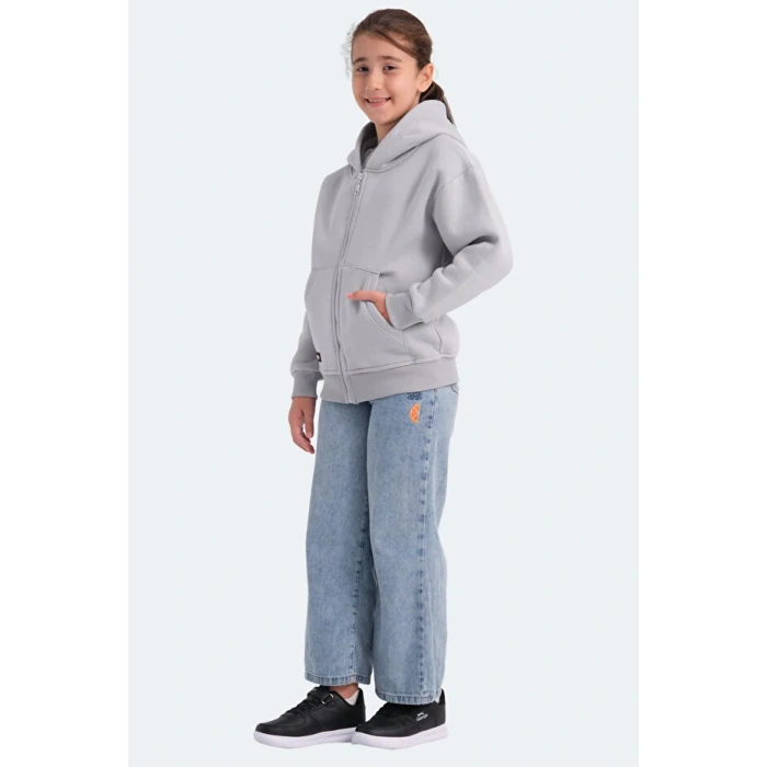 Slazenger Lekan ST24WC007-280 Eşofman Üst Taş Gri