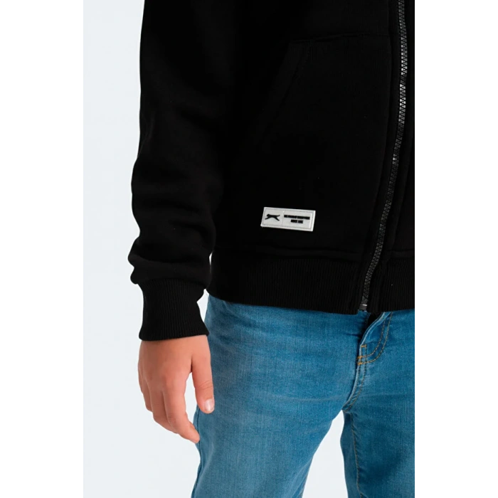 Slazenger Lekan ST24WC007-500 Eşofman Üst Siyah