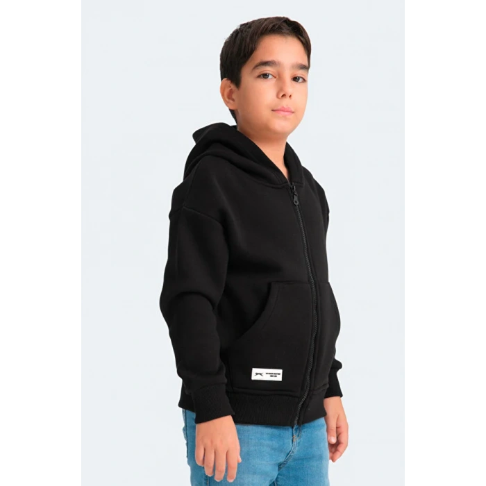 Slazenger Lekan ST24WC007-500 Eşofman Üst Siyah