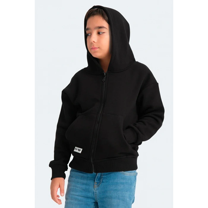 Slazenger Lekan ST24WC007-500 Eşofman Üst Siyah