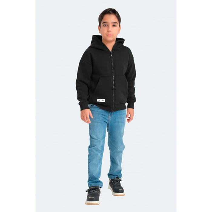 Slazenger Lekan ST24WC007-500 Eşofman Üst Siyah