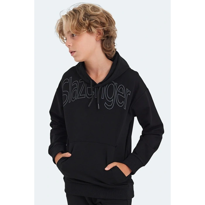 Slazenger LETTO ST24WC004-500 Sweat Siyah