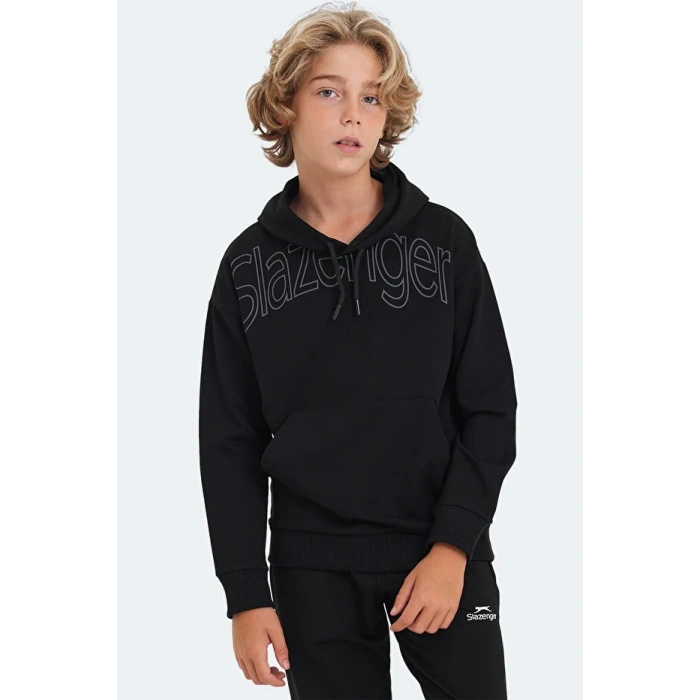 Slazenger LETTO ST24WC004-500 Sweat Siyah
