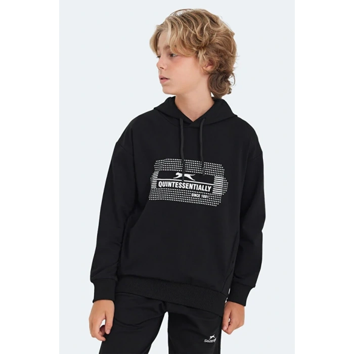Slazenger Loya ST24WC003-500 Sweatshirt Siyah