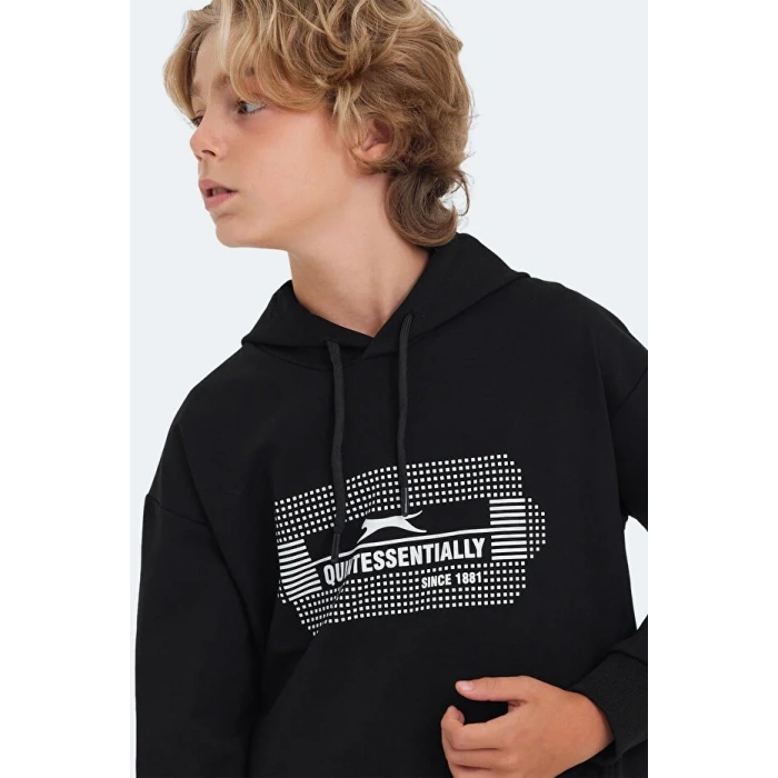 Slazenger Loya ST24WC003-500 Sweatshirt Siyah