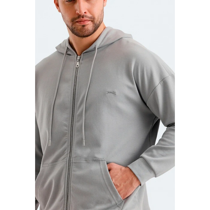 Slazenger Valter ST24WE049-200 Gri Sweatshirt