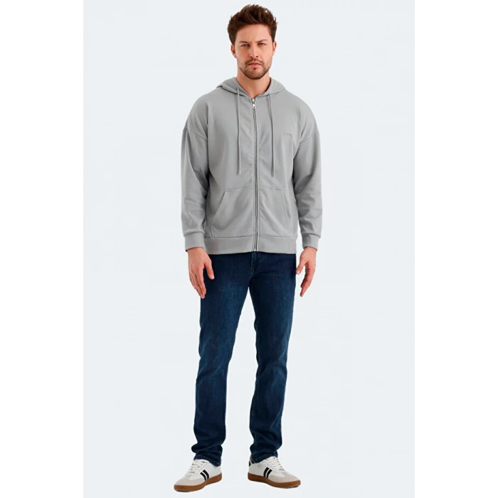 Slazenger Valter ST24WE049-200 Gri Sweatshirt
