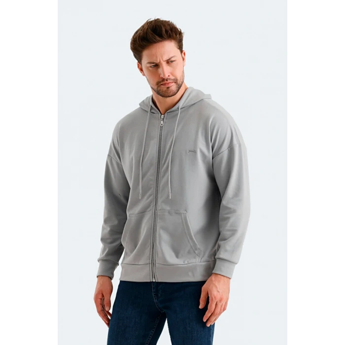 Slazenger Valter ST24WE049-200 Gri Sweatshirt