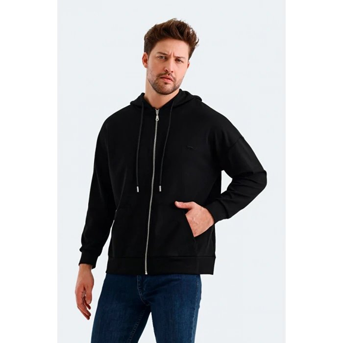 Slazenger Valter ST24WE049-500 Siyah Sweatshirt