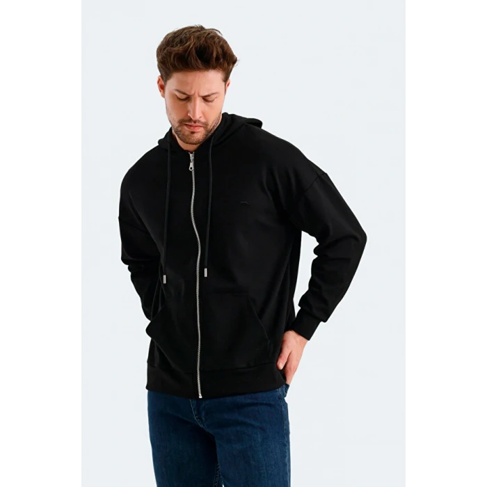 Slazenger Valter ST24WE049-500 Siyah Sweatshirt