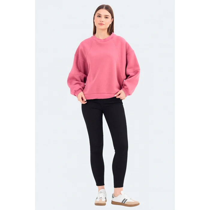 Slazenger Via ST24WK012-677 Gül Sweatshirt