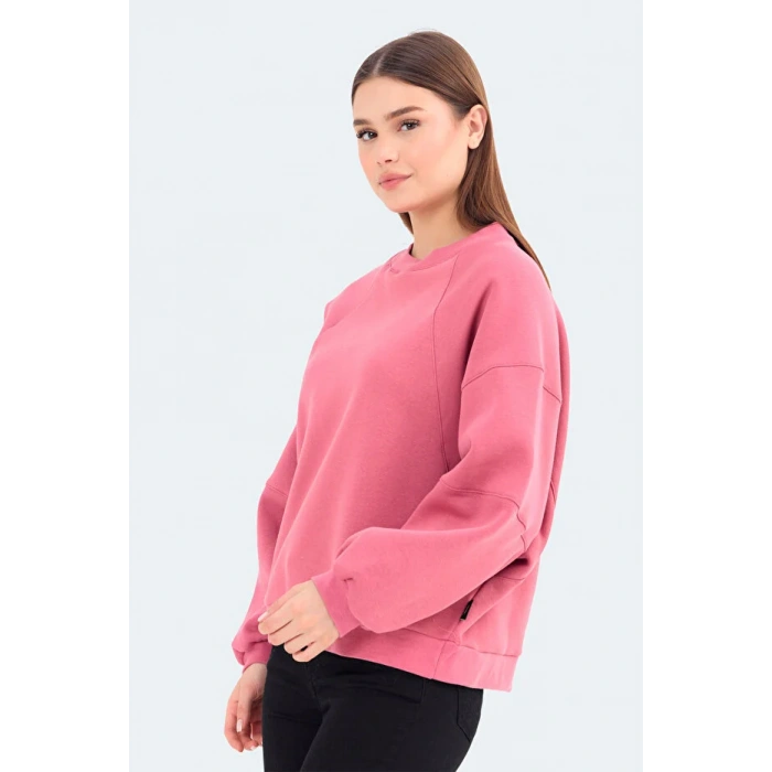 Slazenger Via ST24WK012-677 Gül Sweatshirt