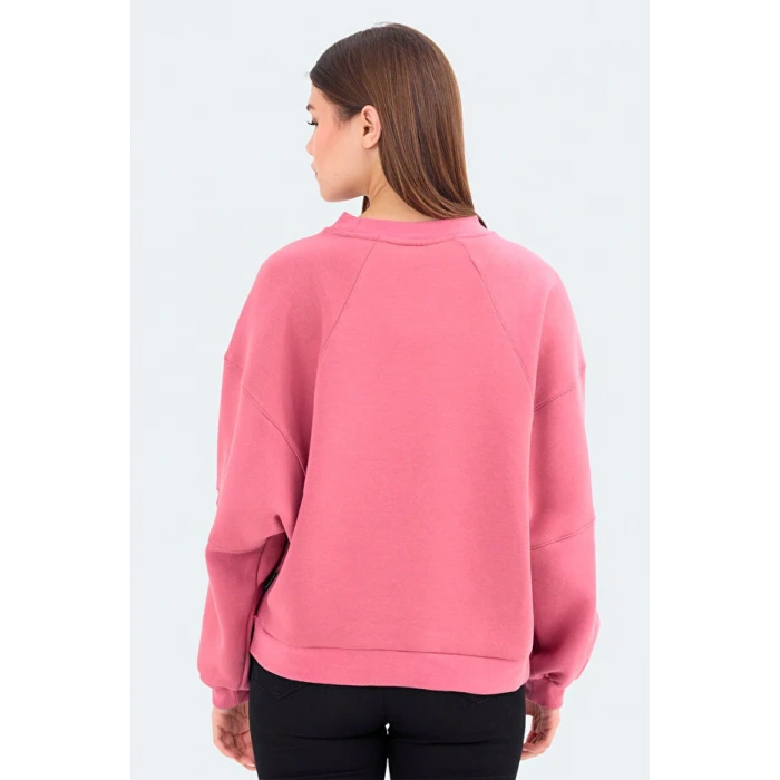 Slazenger Via ST24WK012-677 Gül Sweatshirt