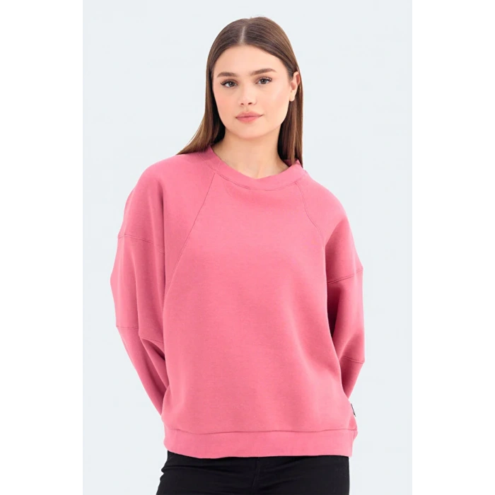 Slazenger Via ST24WK012-677 Gül Sweatshirt