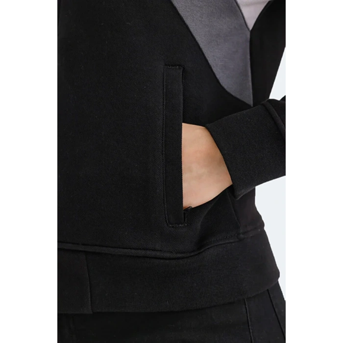 Slazenger Victory ST24WK013-500 Sweatshirt Siyah