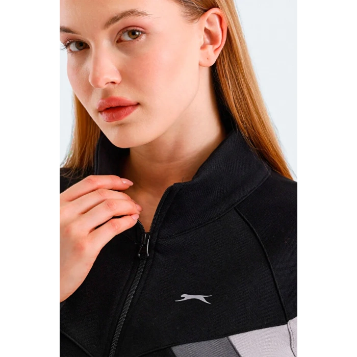 Slazenger Victory ST24WK013-500 Sweatshirt Siyah