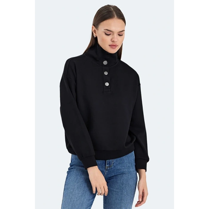 Slazenger Vidal ST24WK009-500 Sweat Siyah