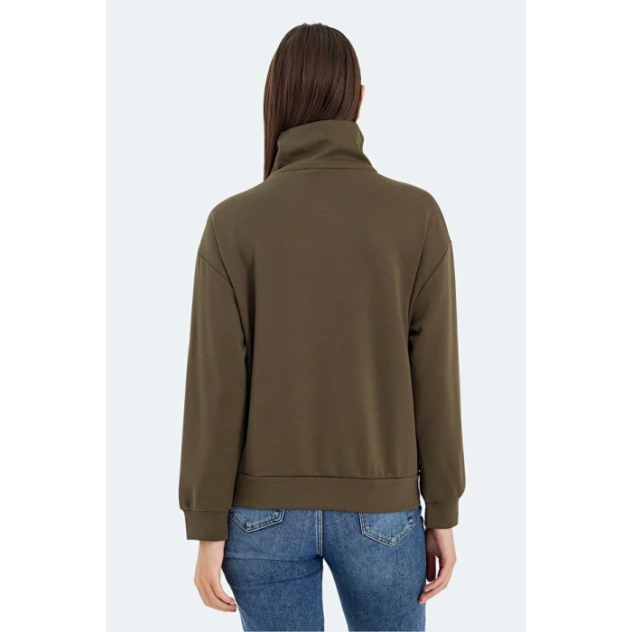 Slazenger Vidal ST24WK009-800 Sweat Haki